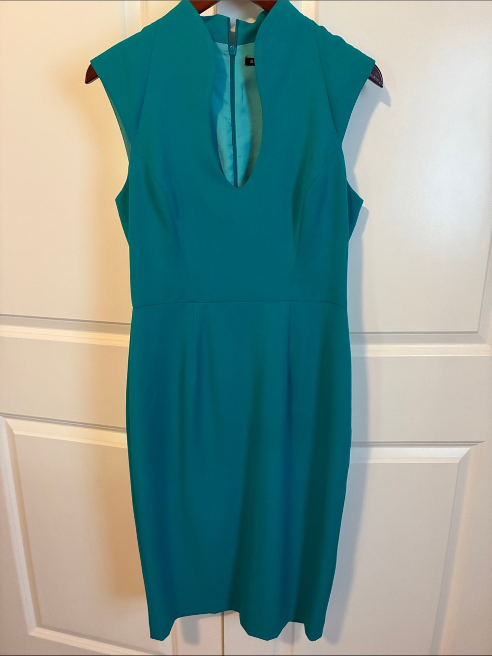 Black Halo Turquoise Sleeveless Sheath Dress Size 8 NWT